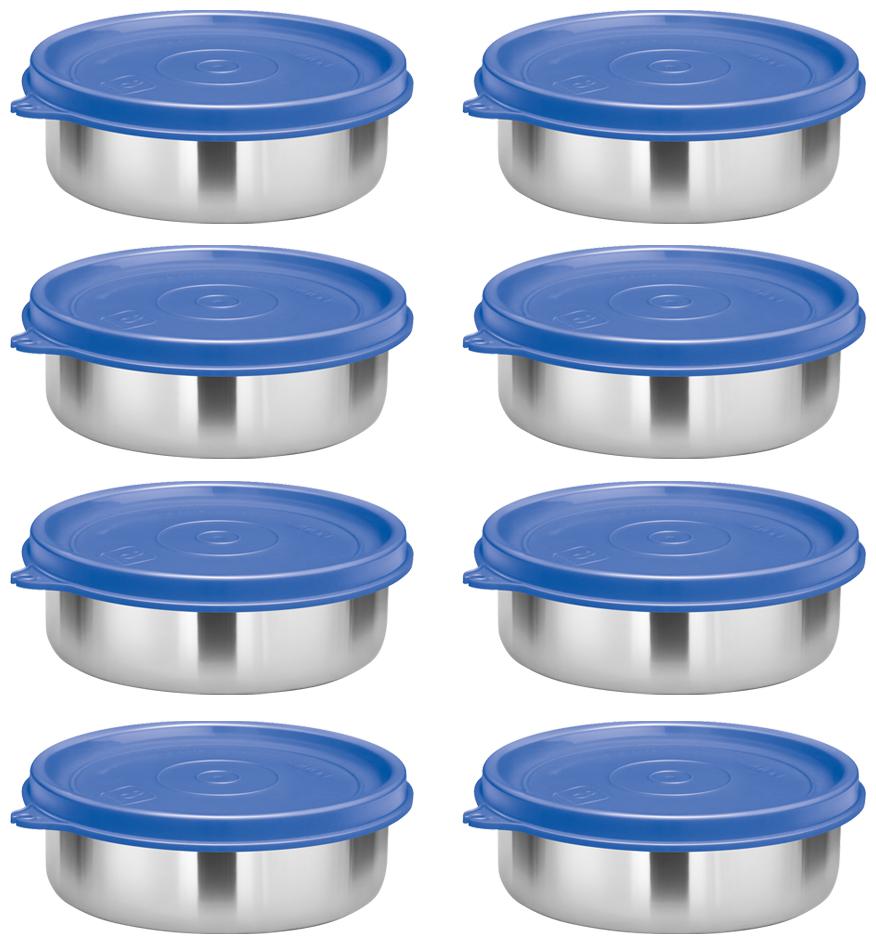 Milton Stainless Steel Lunch Container Leak Proof Tiffin Daba for Office 200 ML Each Set of 8 Blue
Milton Stainless Steel Lunch Container Leak Proof Tiffin Daba for Office 200 ML Each Set of 8 Blue