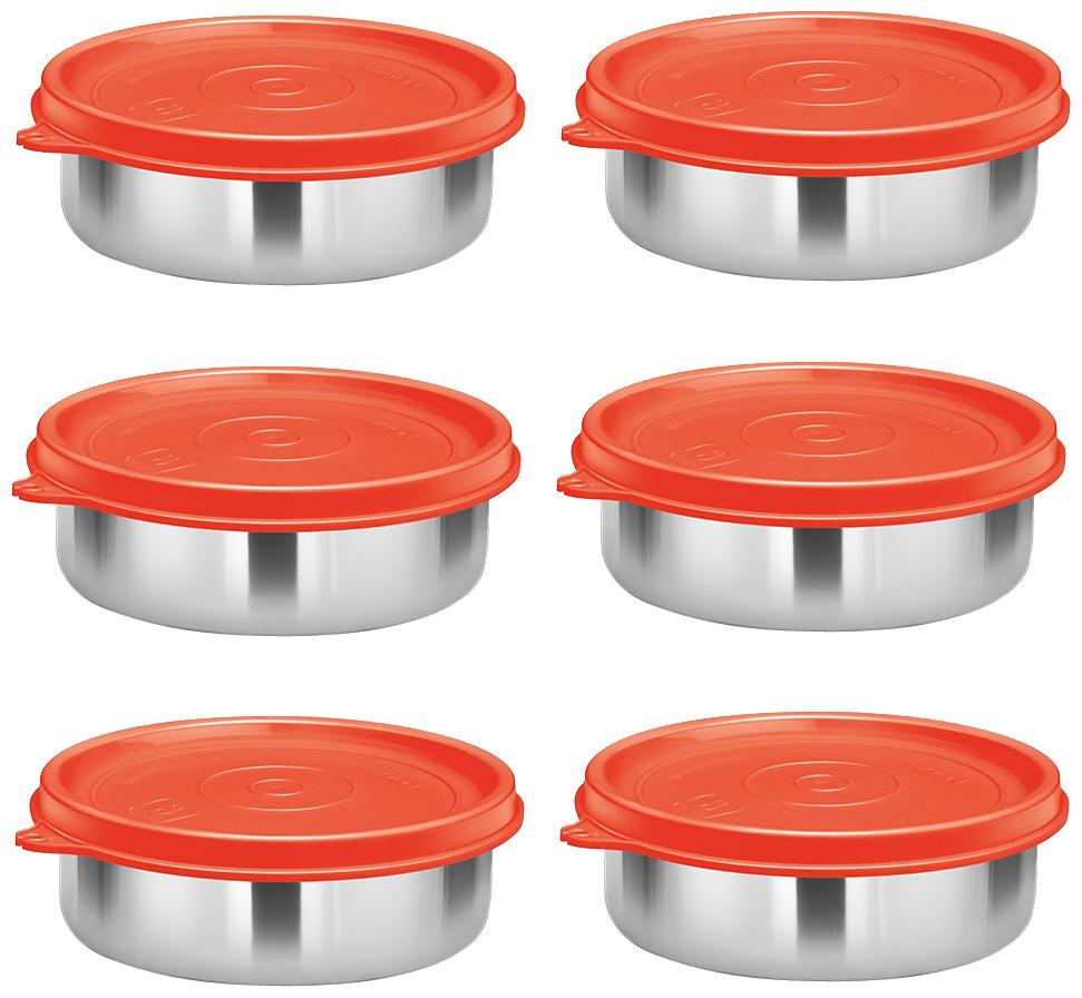 Milton Stainless Steel Lunch Container Leak Proof Tiffin Daba for Office 200 ML Each Set of 6 Red
Milton Stainless Steel Lunch Container Leak Proof Tiffin Daba for Office 200 ML Each Set of 6 Red