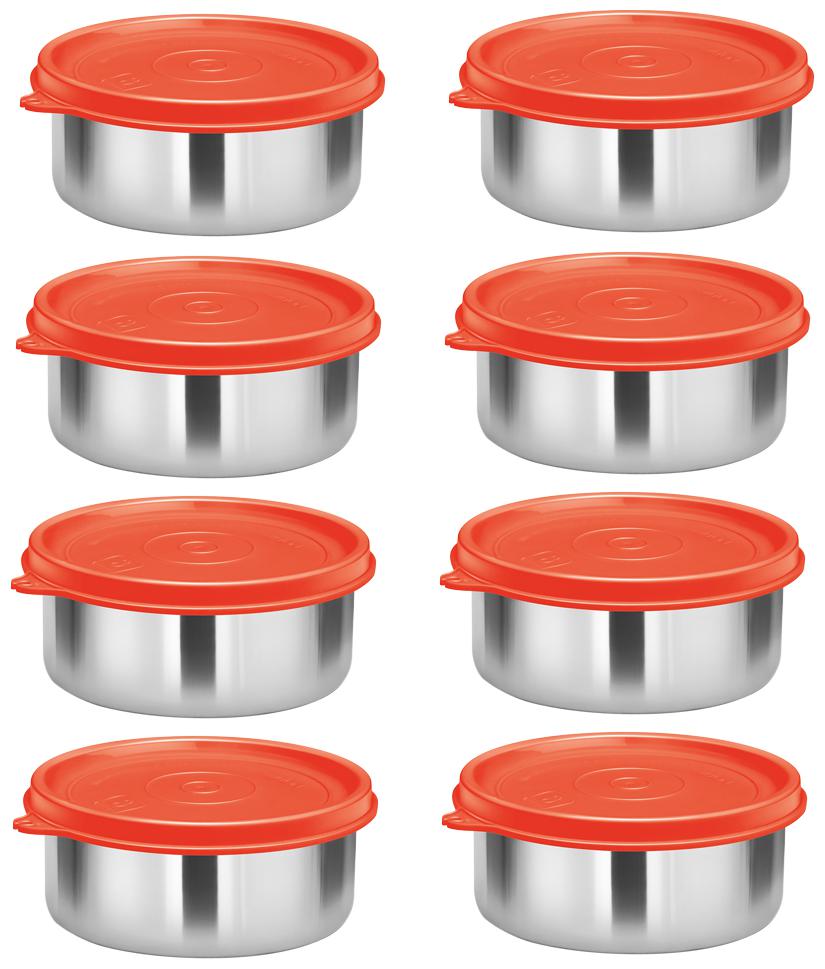 Milton Stainless Steel Lunch Container Leak Proof Tiffin Daba for Office 320 ML Each Set of 8 Red
Milton Stainless Steel Lunch Container Leak Proof Tiffin Daba for Office 320 ML Each Set of 8 Red