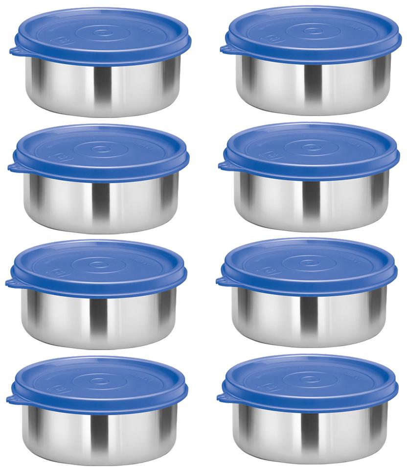 Milton Stainless Steel Lunch Container Leak Proof Tiffin Daba for Office 320 ML Each Set of 8 Blue
Milton Stainless Steel Lunch Container Leak Proof Tiffin Daba for Office 320 ML Each Set of 8 Blue
