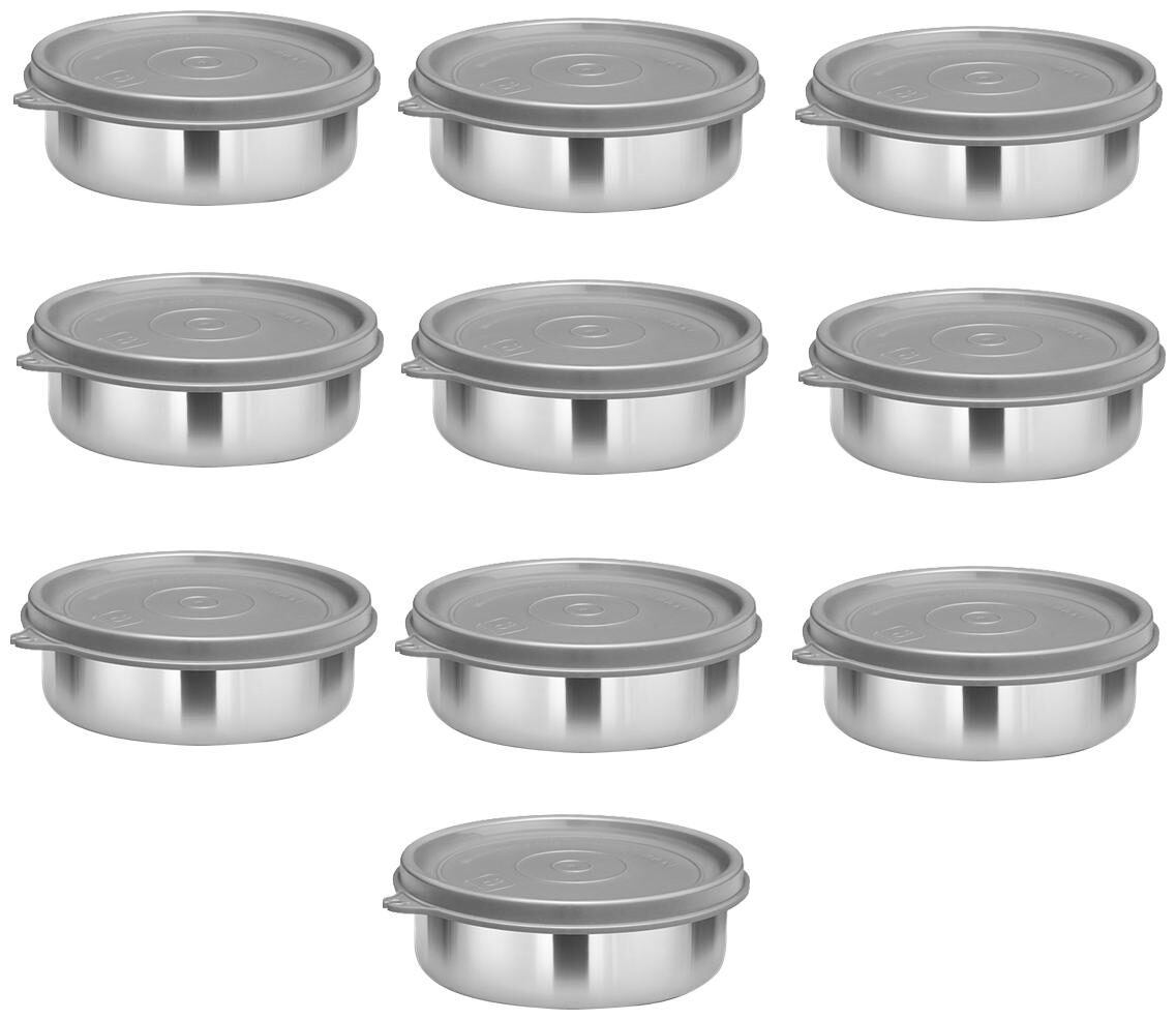 Milton Stainless Steel Lunch Container Leak Proof Tiffin Daba for Office 200 ML Each Set of 10 Grey
Milton Stainless Steel Lunch Container Leak Proof Tiffin Daba for Office 200 ML Each Set of 10 Grey