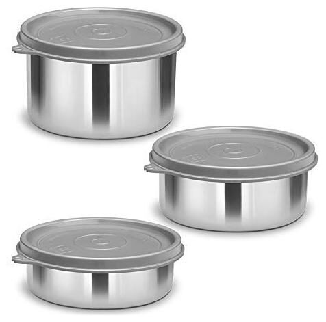 Milton Stainless Steel Lunch Container Leak Proof Tiffin Daba for Office 200 ML 320 ML 500 ML Set of 3 Grey
Milton Stainless Steel Lunch Container Leak Proof Tiffin Daba for Office 200 ML 320 ML 500 ML Set of 3 Grey