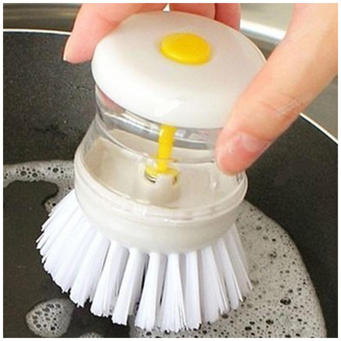 Mixoma Magic Cleaning Brush with Liquid Soap Dispenser (Pack of 1) Assorted Colors
Mixoma Magic Cleaning Brush with Liquid Soap Dispenser (Pack of 1) Assorted Colors