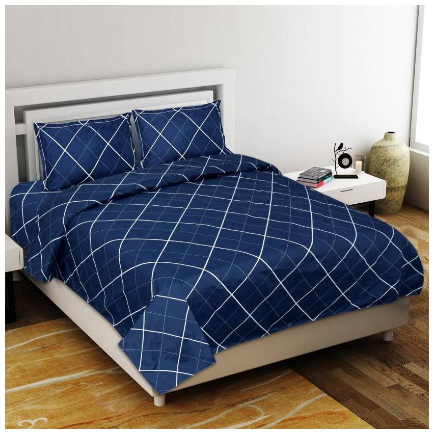 Morado Cotton Geometric Double Size Bedsheet 300 TC ( 1 Bedsheet With 2 Pillow Covers Blue )
Morado Cotton Geometric Double Size Bedsheet 300 TC ( 1 Bedsheet With 2 Pillow Covers Blue )