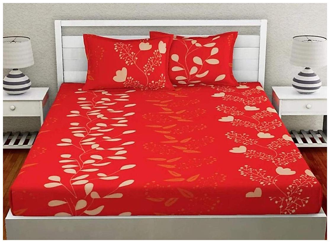 Morado Cotton Floral Double Size Bedsheet 300 TC ( 1 Bedsheet With 2 Pillow Covers Red )
Morado Cotton Floral Double Size Bedsheet 300 TC ( 1 Bedsheet With 2 Pillow Covers Red )