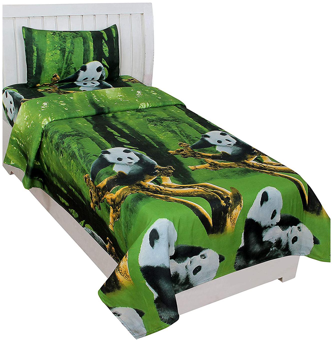 Morado Cotton 3D Printed Single Size Bedsheet 200 TC ( 1 Bedsheet With 1 Pillow Covers Green )
Morado Cotton 3D Printed Single Size Bedsheet 200 TC ( 1 Bedsheet With 1 Pillow Covers Green )