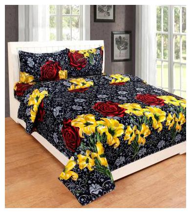Morado Cotton 3D Printed Double Size Bedsheet 144 TC ( 1 Bedsheet With 2 Pillow Covers Black )
Morado Cotton 3D Printed Double Size Bedsheet 144 TC ( 1 Bedsheet With 2 Pillow Covers Black )