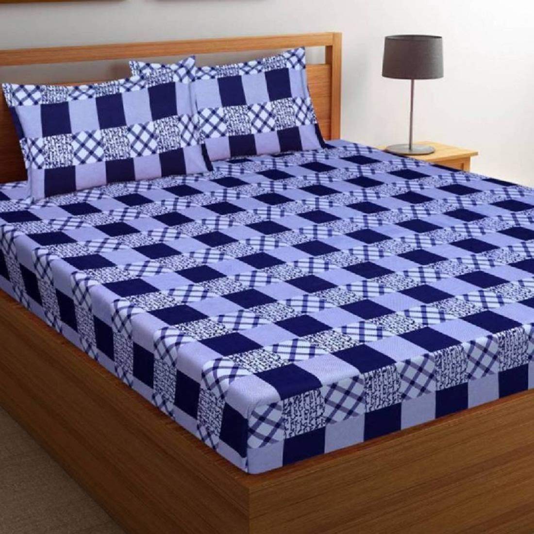 Morado Cotton Checkered Double Size Bedsheet 180 TC ( 1 Bedsheet With 2 Pillow Covers Blue White )
Morado Cotton Checkered Double Size Bedsheet 180 TC ( 1 Bedsheet With 2 Pillow Covers Blue White )