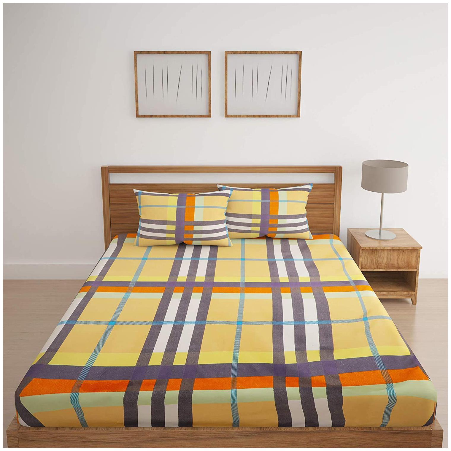 Morado Cotton Geometric Double Size Bedsheet 200 TC ( 1 Bedsheet With 2 Pillow Covers Multi )
Morado Cotton Geometric Double Size Bedsheet 200 TC ( 1 Bedsheet With 2 Pillow Covers Multi )