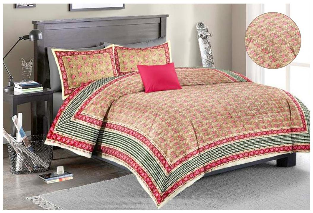 Morado Cotton Floral Double Size Bedsheet 144 TC ( 1 Bedsheet With 2 Pillow Covers Multi )
Morado Cotton Floral Double Size Bedsheet 144 TC ( 1 Bedsheet With 2 Pillow Covers Multi )