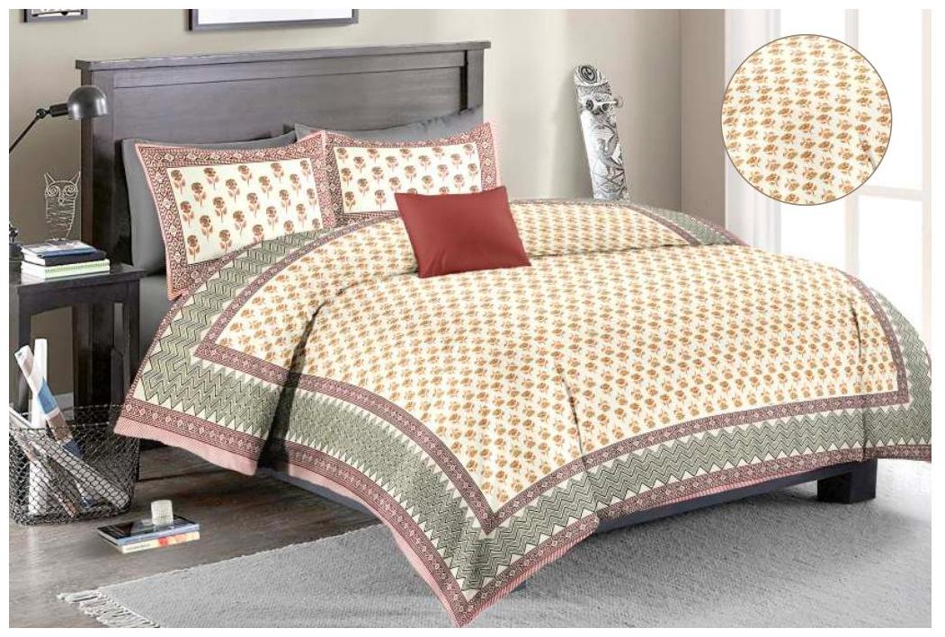 Morado Cotton Floral Double Size Bedsheet 144 TC ( 1 Bedsheet With 2 Pillow Covers Multi )
Morado Cotton Floral Double Size Bedsheet 144 TC ( 1 Bedsheet With 2 Pillow Covers Multi )