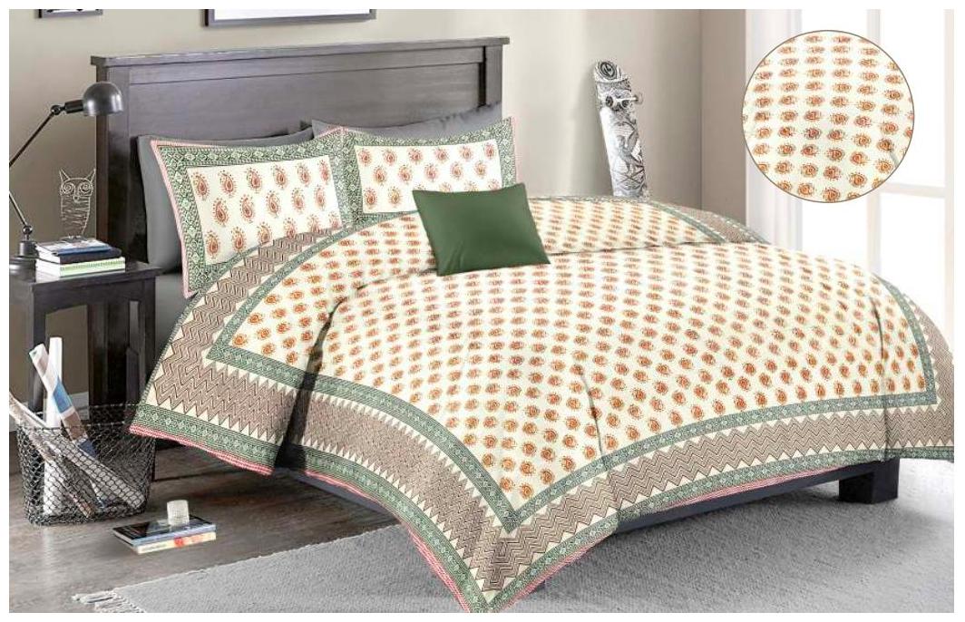 Morado Cotton Floral Double Size Bedsheet 144 TC ( 1 Bedsheet With 2 Pillow Covers Multi )
Morado Cotton Floral Double Size Bedsheet 144 TC ( 1 Bedsheet With 2 Pillow Covers Multi )