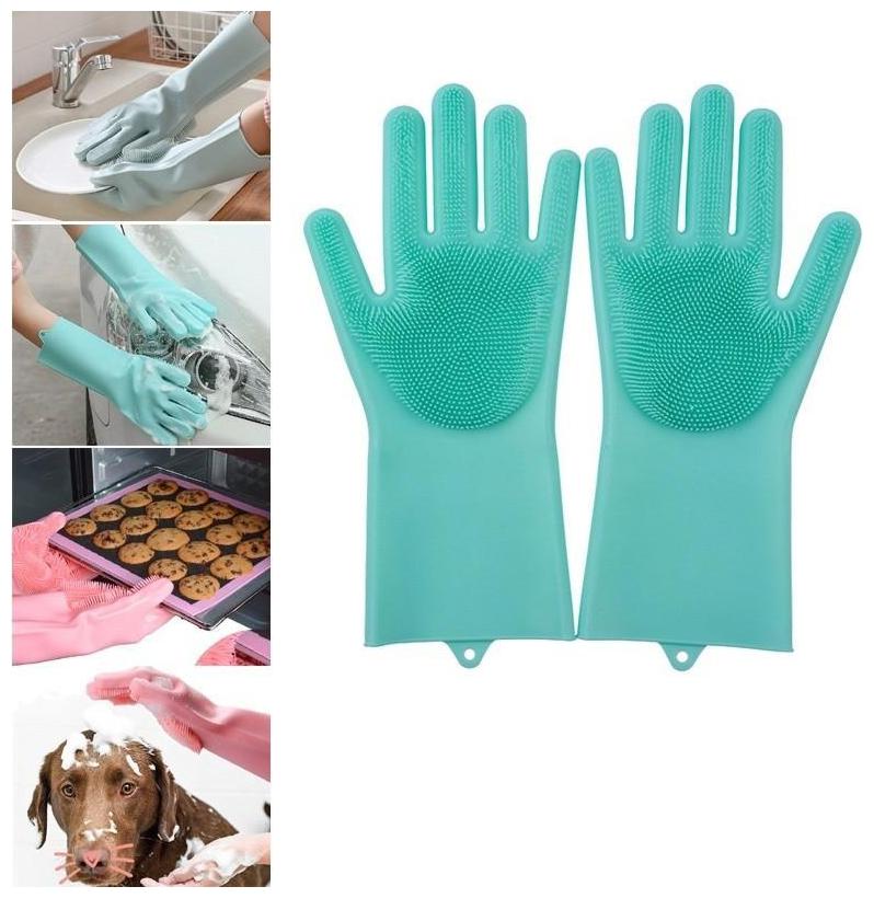 Multifunctional Silicone Dishwashing Gloves Pet Washing Washing Car Bathroom Washing (Assorted Color) 1Pair
Multifunctional Silicone Dishwashing Gloves Pet Washing Washing Car Bathroom Washing (Assorted Color) 1Pair