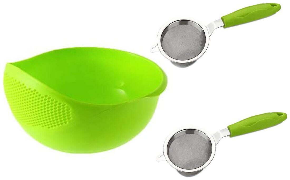 Multipurpose Plastic Rice Pulses Fruits Vegetable Noodles Pasta Washing Bowl Strainer With 2 pcs Latest Tea Coffee Strainer
Multipurpose Plastic Rice Pulses Fruits Vegetable Noodles Pasta Washing Bowl Strainer With 2 pcs Latest Tea Coffee Strainer