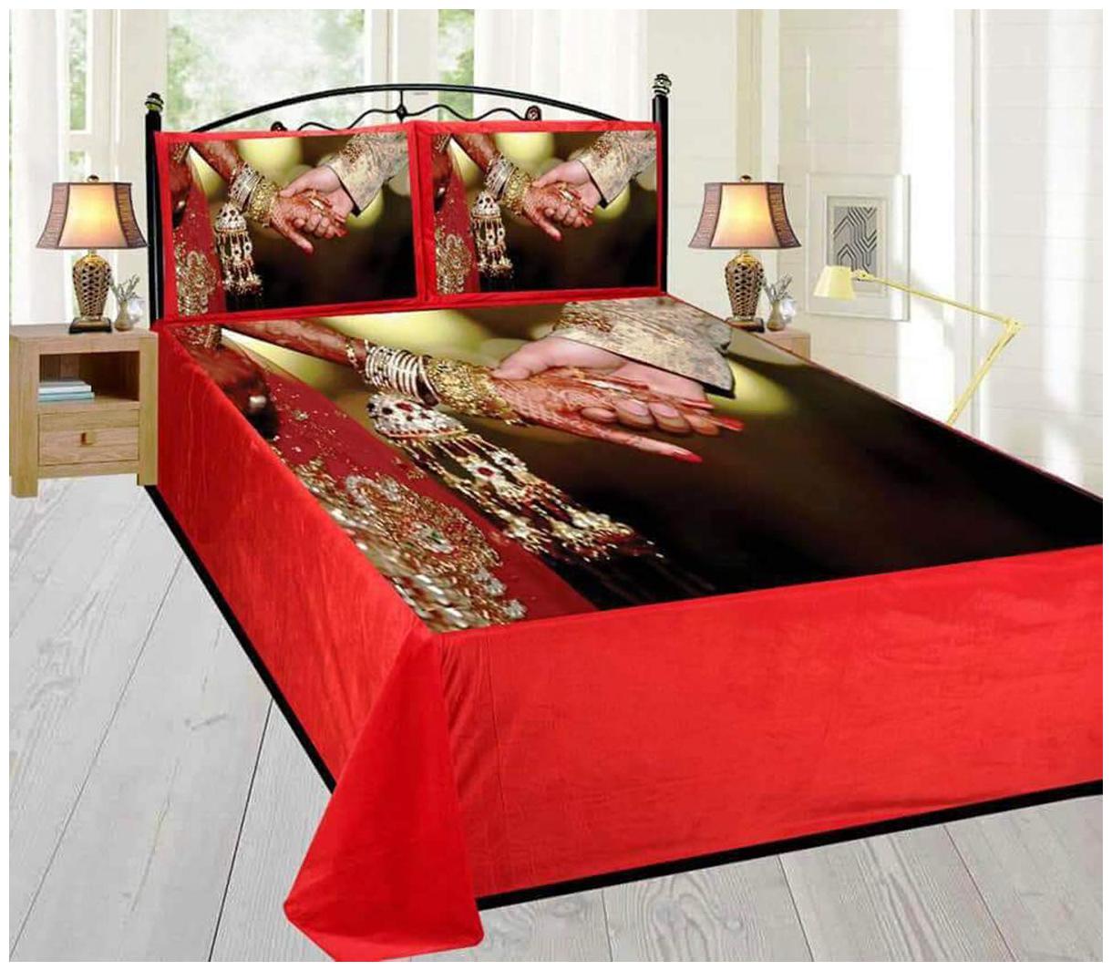 N G PRODUCTS Velvet Printed King Size Bedsheet 300 TC ( 1 Bedsheet With 2 Pillow Covers Multi )
N G PRODUCTS Velvet Printed King Size Bedsheet 300 TC ( 1 Bedsheet With 2 Pillow Covers Multi )