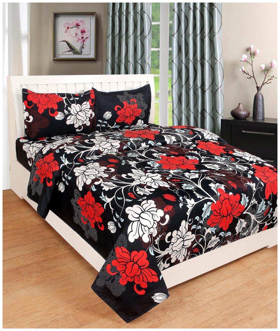 N G PRODUCTS Cotton Floral Double Size Bedsheet 120 TC ( 1 Bedsheet With 2 Pillow Covers Multi )
N G PRODUCTS Cotton Floral Double Size Bedsheet 120 TC ( 1 Bedsheet With 2 Pillow Covers Multi )
