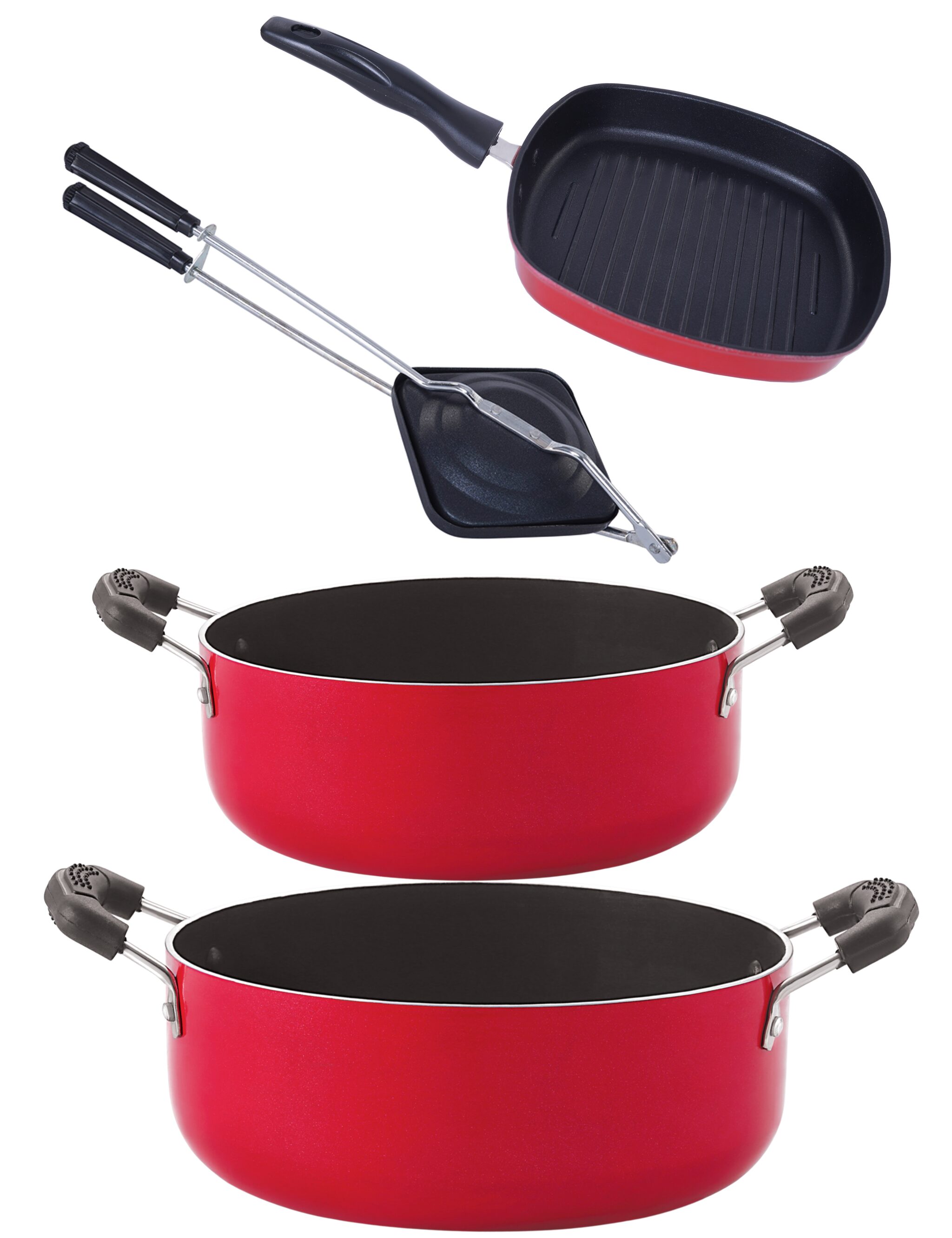 Nirlon Kitchenware Cookware Set 3 Layer Superior Coating Combo Set Premium Quality 4-pcs
Nirlon Kitchenware Cookware Set 3 Layer Superior Coating Combo Set Premium Quality 4-pcs
