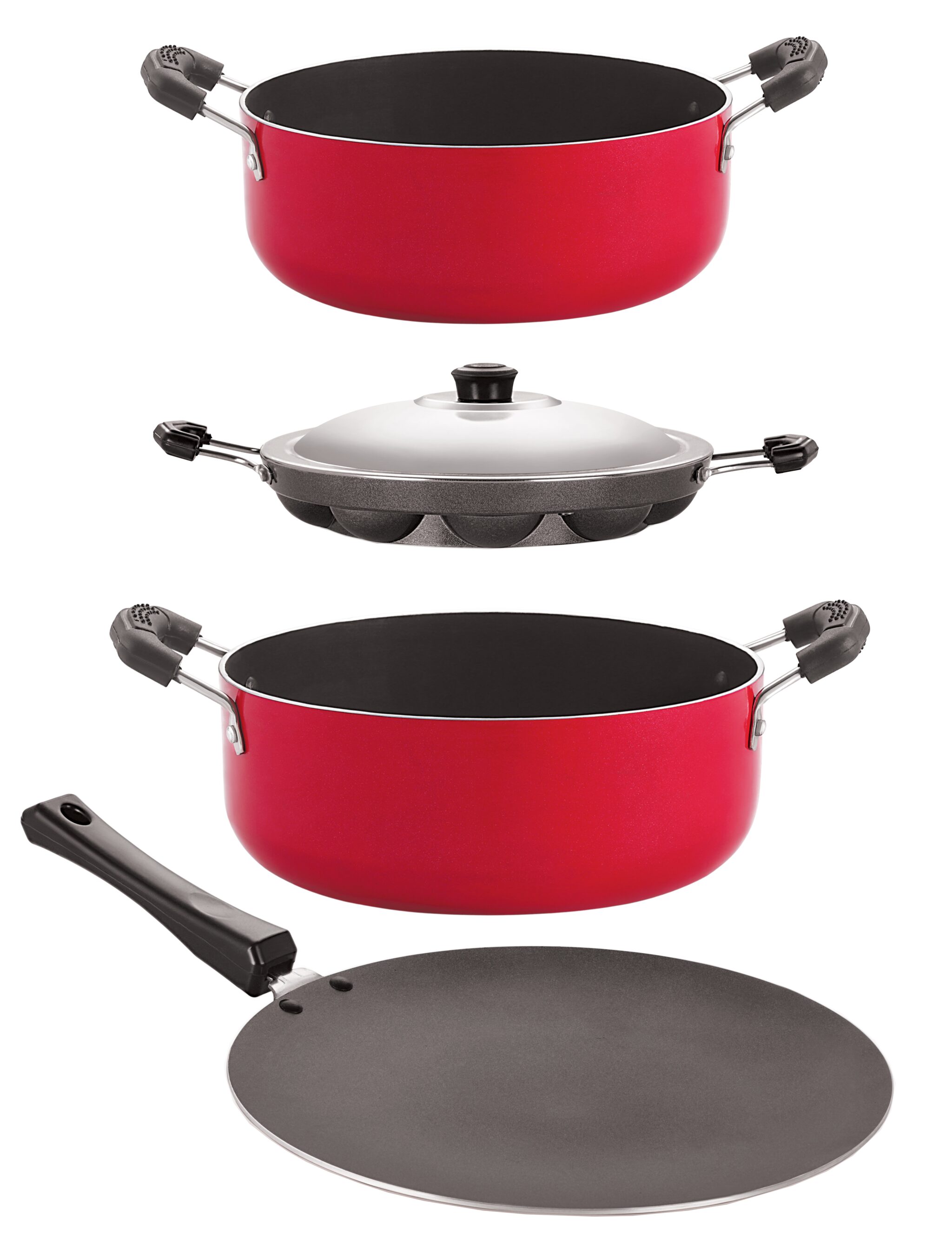 Nirlon Non-Stick Coated Heat Resistance Pfoa Free Aluminium Cookware Utencil Combo Set
Nirlon Non-Stick Coated Heat Resistance Pfoa Free Aluminium Cookware Utencil Combo Set