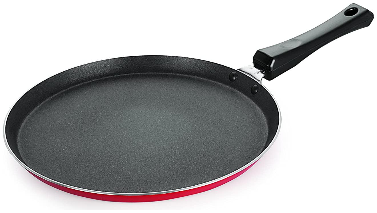 Nirlon Non Stick Cookware Kitchen Accessories For Cooking 4mm Flat Dosa Tawa With Handle (1 Piece)
Nirlon Non Stick Cookware Kitchen Accessories For Cooking 4mm Flat Dosa Tawa With Handle (1 Piece)