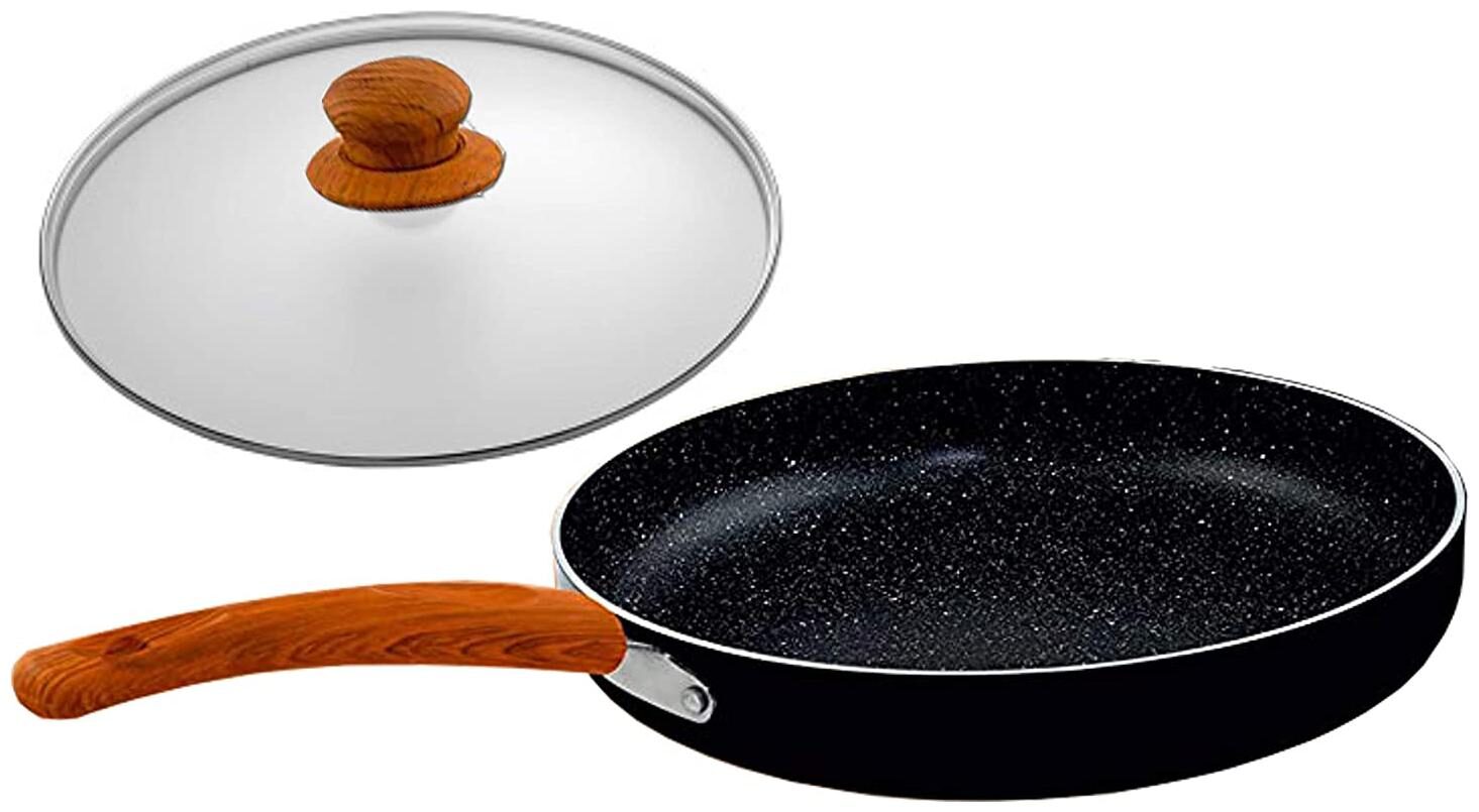Nirlon Smoky Wood Non Induction Nonstick Aluminium Fry Pan With Glass Lid (Set of 2)
Nirlon Smoky Wood Non Induction Nonstick Aluminium Fry Pan With Glass Lid (Set of 2)