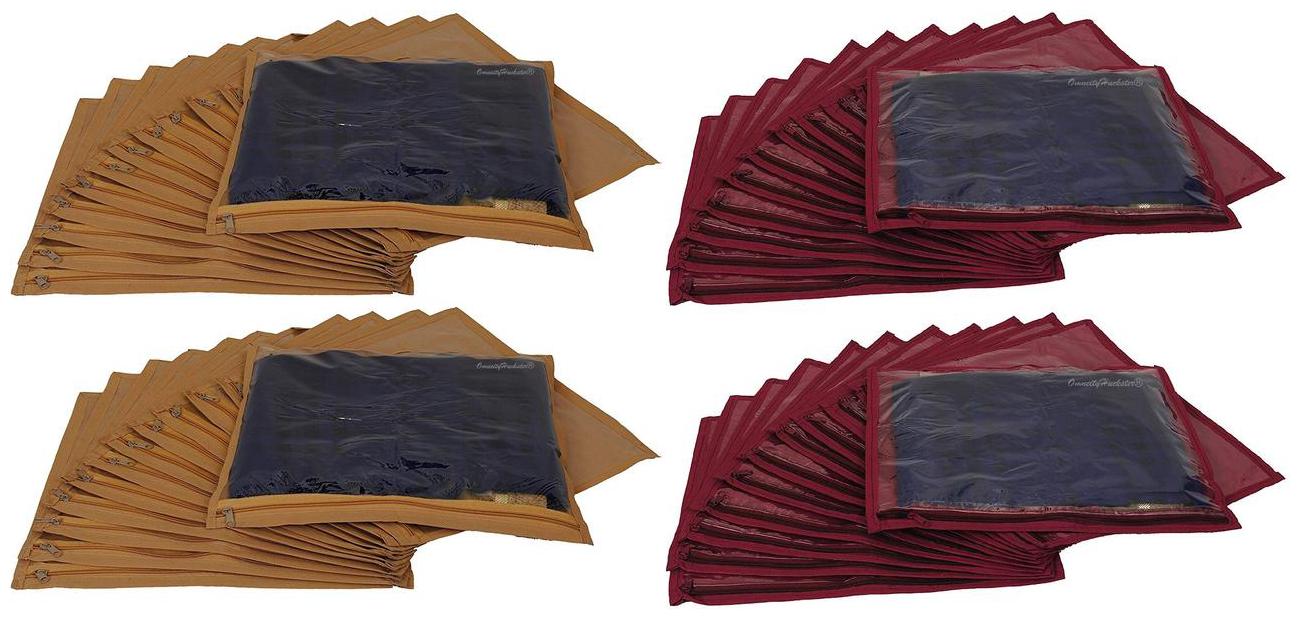 OmneityHuckster Multipurpose Non Woven Single Saree Cover Combo Pack of 48 (Beige Maroon)
OmneityHuckster Multipurpose Non Woven Single Saree Cover Combo Pack of 48 (Beige Maroon)