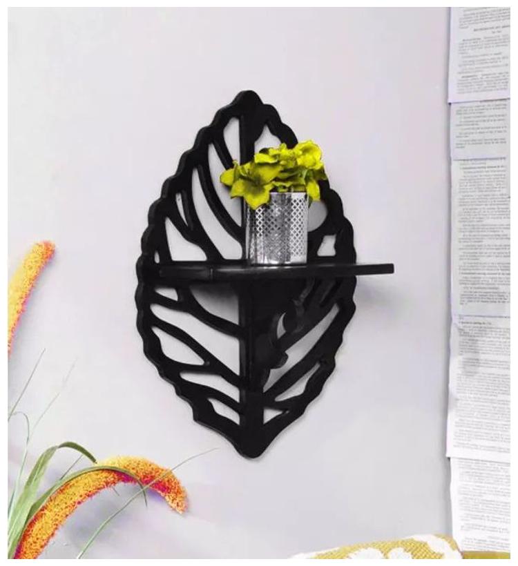 Onlineshoppee Beautiful MDF Decorative Corner Wall Shelf Size LxBxH - 12x5x18 inch - Black
Onlineshoppee Beautiful MDF Decorative Corner Wall Shelf Size LxBxH - 12x5x18 inch - Black