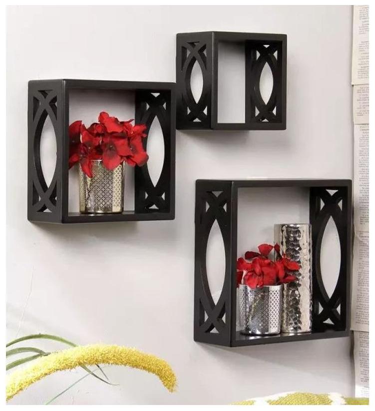 Onlineshoppee Home Decor Premium MDF Shelf Rack Wall Bracket handicraft design Size(LxBxH-10x4x10) inch (Color-Black
Onlineshoppee Home Decor Premium MDF Shelf Rack Wall Bracket handicraft design Size(LxBxH-10x4x10) inch (Color-Black