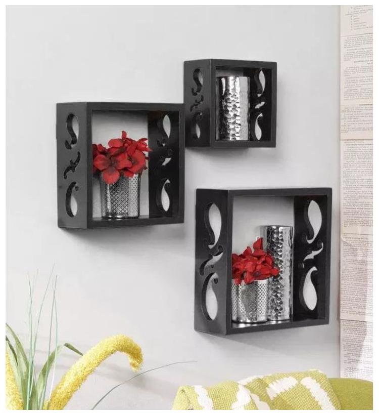 Onlineshoppee Square Nesting MDF Wall Shelf Size(LxBxH-10x4x10) Inch - Black
Onlineshoppee Square Nesting MDF Wall Shelf Size(LxBxH-10x4x10) Inch - Black