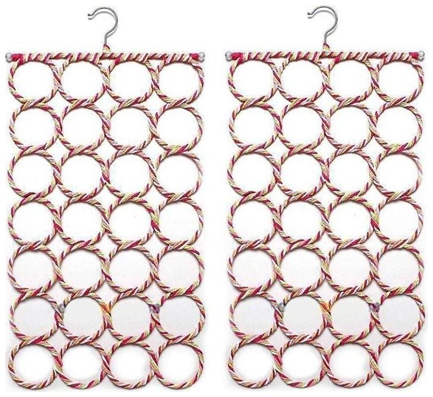 Pack of 2 Fab Decorz Multi Purpose 28 rings Slots Hole Foldable Hanger for Ties Scarfs Belts Holder Closet Clothes Organiser Hook Storage Multi-coloured (Random Color)
Pack of 2 Fab Decorz Multi Purpose 28 rings Slots Hole Foldable Hanger for Ties Scarfs Belts Holder Closet Clothes Organiser Hook Storage Multi-coloured (Random Color)