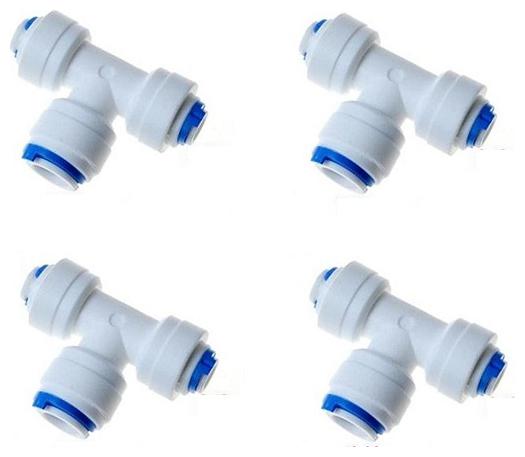 PBROS 4 pcs RO Reducer Tee Connector Suited for All Type of RO Models-3 8 x 3 8 x 1 4 Tube-Tee
PBROS 4 pcs RO Reducer Tee Connector Suited for All Type of RO Models-3 8 x 3 8 x 1 4 Tube-Tee