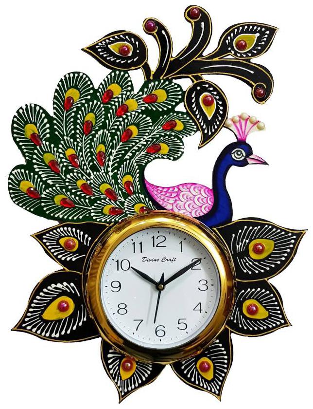 KABIR ART Wood Analog Wall clock ( Set of 1 )