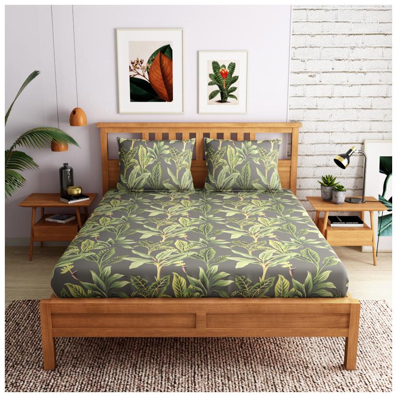 PETAL HOME Cotton Floral Double Size Bedsheet 300 TC ( 1 Bedsheet With 2 Pillow Covers Grey )
PETAL HOME Cotton Floral Double Size Bedsheet 300 TC ( 1 Bedsheet With 2 Pillow Covers Grey )