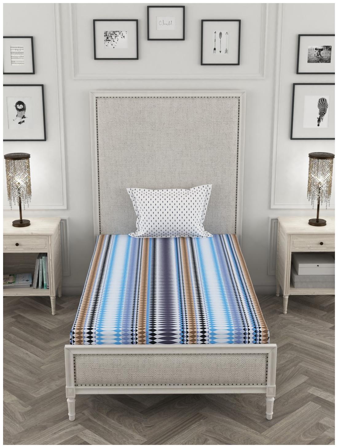 Portico New York Cotton Printed Single Size Bedsheet 144 TC ( 1 Bedsheet With 1 Pillow Covers Multi )
Portico New York Cotton Printed Single Size Bedsheet 144 TC ( 1 Bedsheet With 1 Pillow Covers Multi )