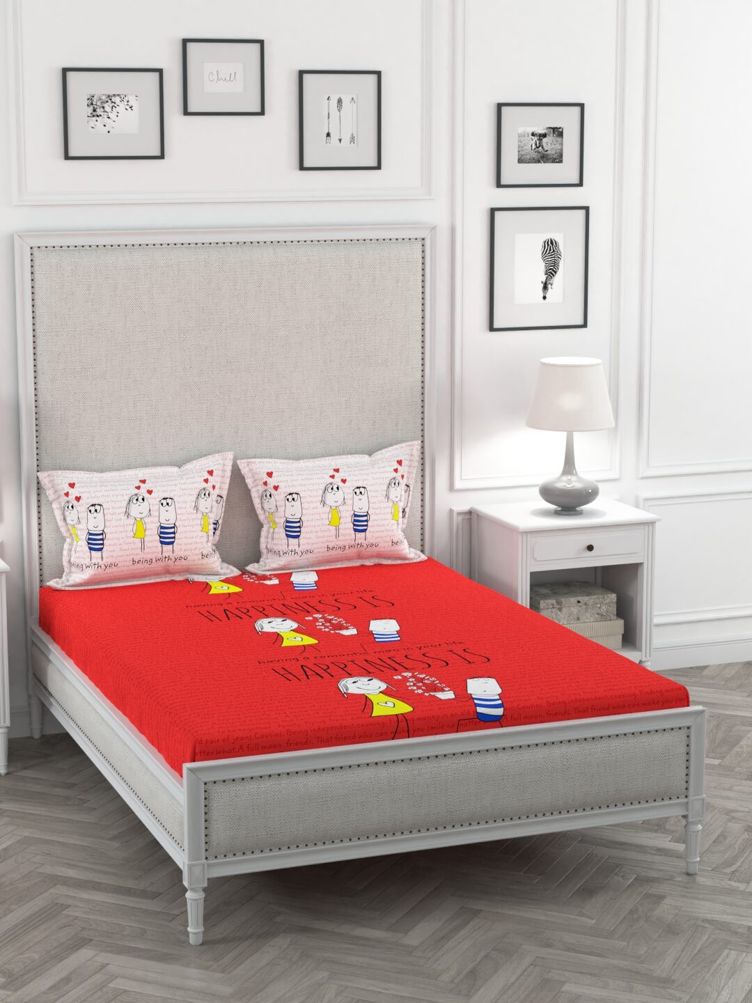 Portico New York Cotton Printed Double Size Bedsheet 144 TC ( 1 Bedsheet With 2 Pillow Covers Multi )
Portico New York Cotton Printed Double Size Bedsheet 144 TC ( 1 Bedsheet With 2 Pillow Covers Multi )
