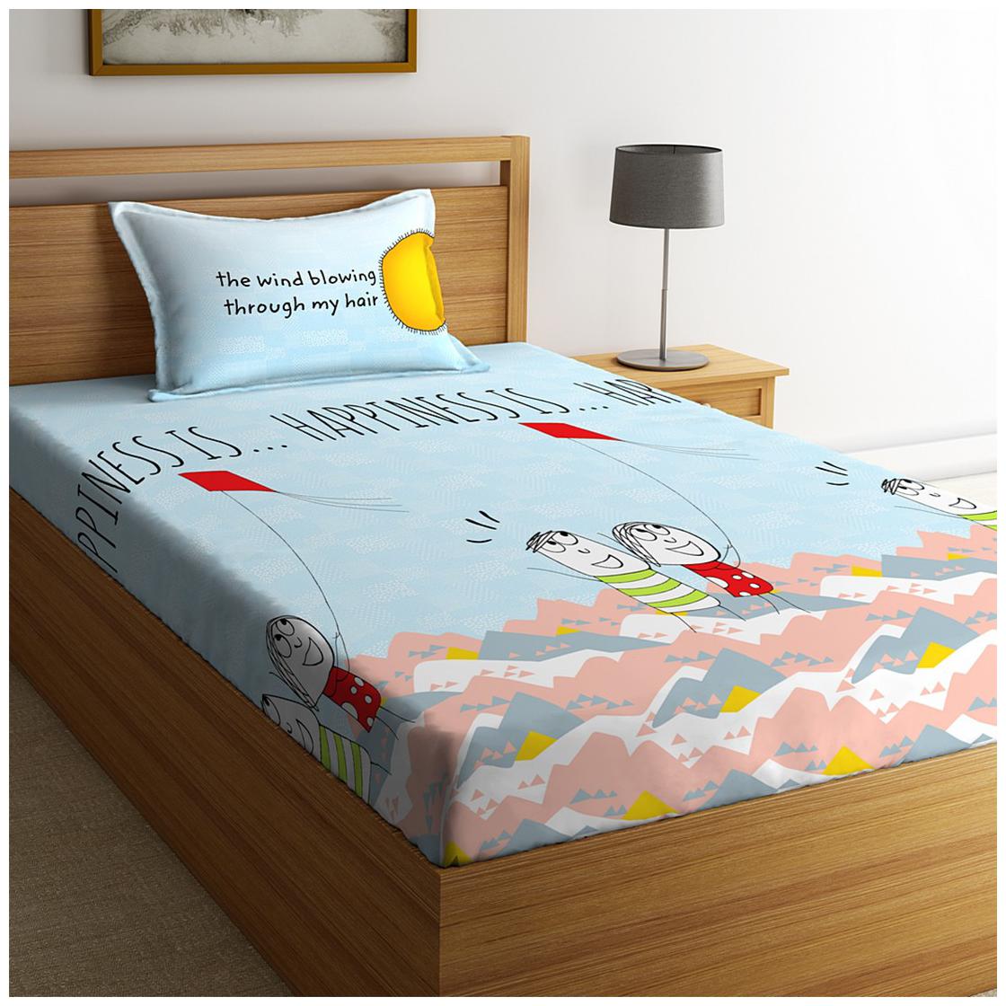 Portico New York Cotton Printed Single Size Bedsheet 144 TC ( 1 Bedsheet With 1 Pillow Covers Multi )
Portico New York Cotton Printed Single Size Bedsheet 144 TC ( 1 Bedsheet With 1 Pillow Covers Multi )