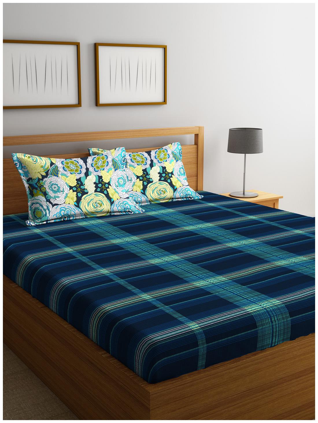 Portico New York Cotton Printed King Size Bedsheet 144 TC ( 1 Bedsheet With 2 Pillow Covers Multi )
Portico New York Cotton Printed King Size Bedsheet 144 TC ( 1 Bedsheet With 2 Pillow Covers Multi )