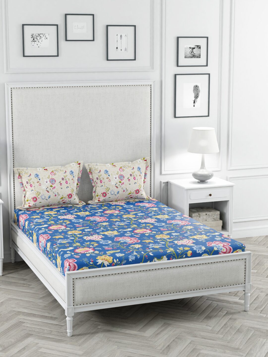 Portico New York Cotton Printed Double Size Bedsheet 144 TC ( 1 Bedsheet With 2 Pillow Covers Multi )
Portico New York Cotton Printed Double Size Bedsheet 144 TC ( 1 Bedsheet With 2 Pillow Covers Multi )