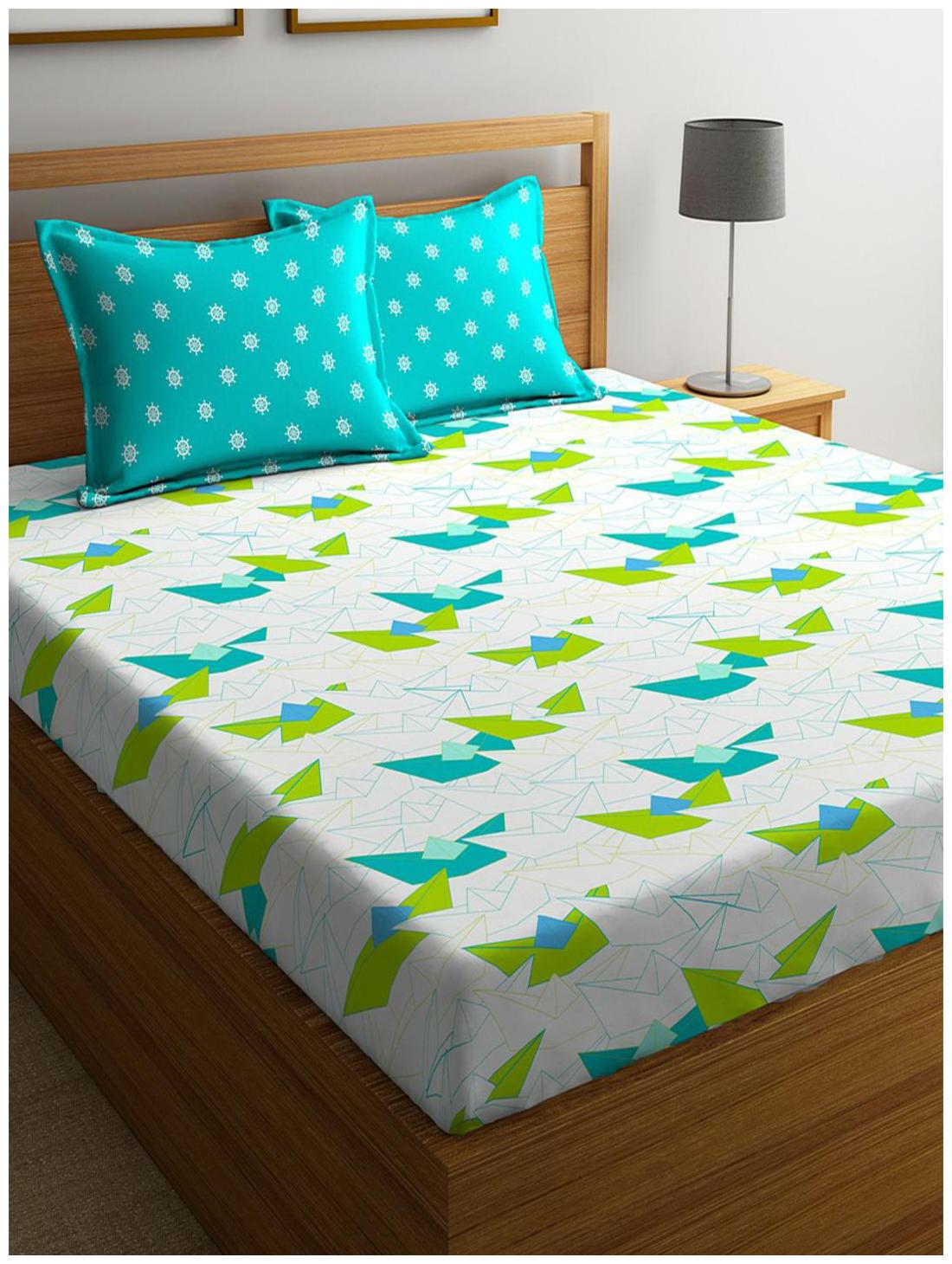 Portico New York Cotton Printed Double Size Bedsheet 144 TC ( 1 Bedsheet With 2 Pillow Covers Multi )
Portico New York Cotton Printed Double Size Bedsheet 144 TC ( 1 Bedsheet With 2 Pillow Covers Multi )