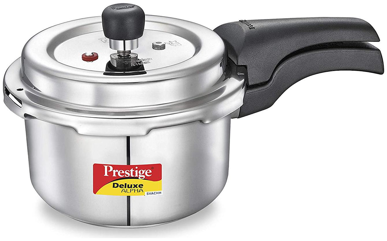 Prestige Svachh Stainless Steel 2 L Induction Bottom Outer Lid Pressure Cooker - Set of 1 ISI Certified
Prestige Svachh Stainless Steel 2 L Induction Bottom Outer Lid Pressure Cooker - Set of 1 ISI Certified