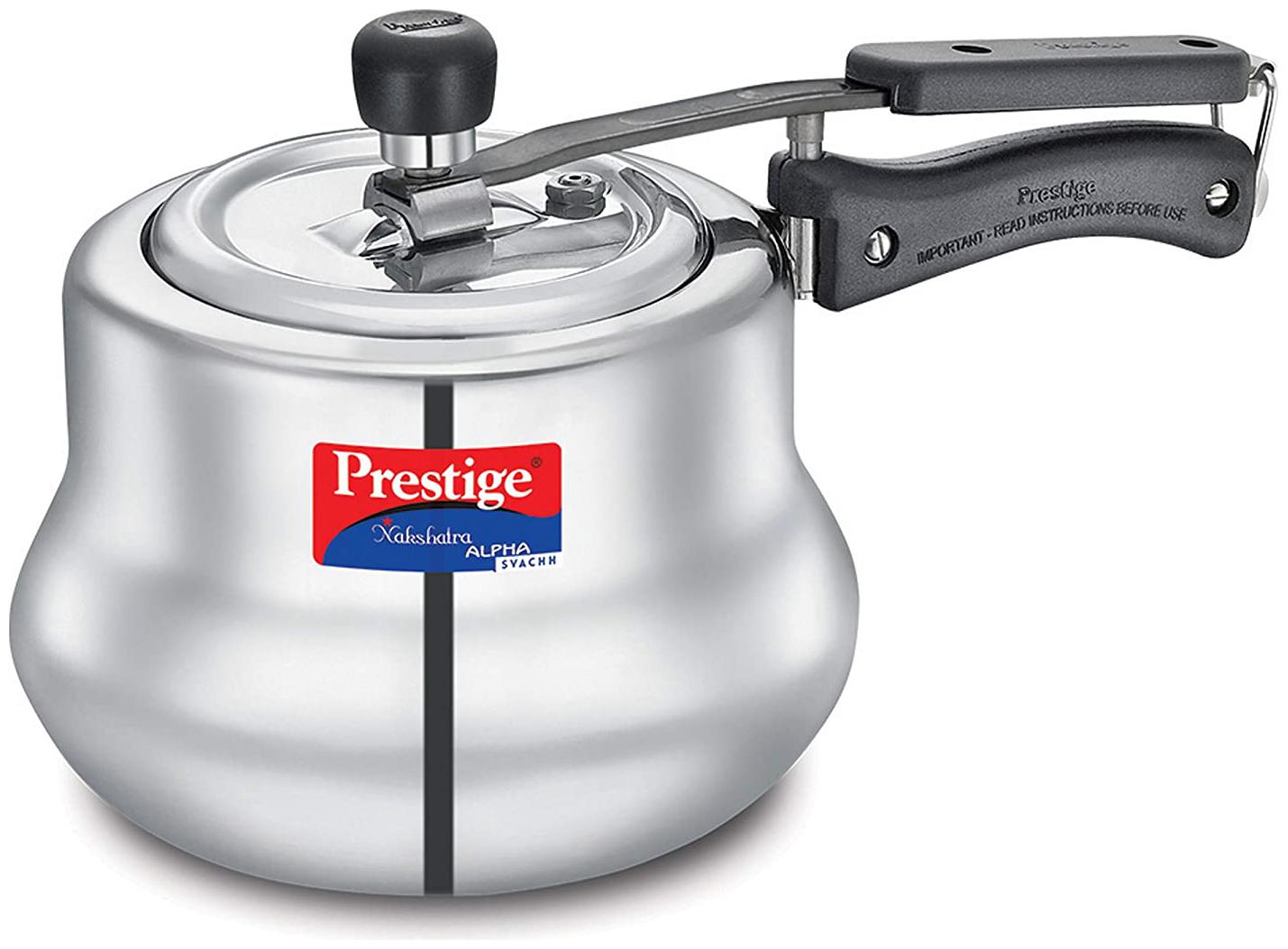 Prestige Svachh Stainless Steel 3 5 L Induction Bottom Inner Lid Pressure Cooker - Set of 1 ISI Certified
Prestige Svachh Stainless Steel 3 5 L Induction Bottom Inner Lid Pressure Cooker - Set of 1 ISI Certified