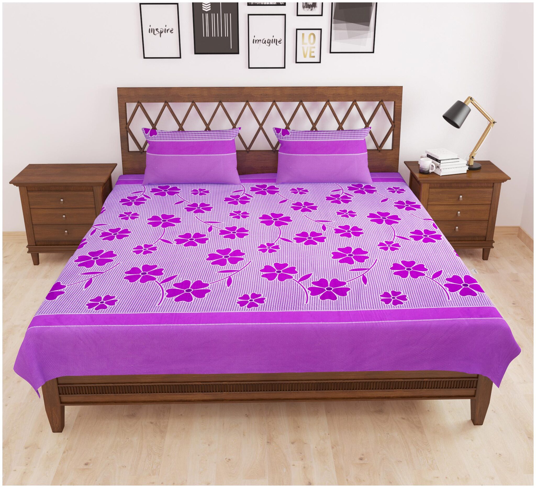 Prince Enterprises Poly Cotton Multi Set of 1 King Size Bedsheet with 2 Pillow Covers
Prince Enterprises Poly Cotton Multi Set of 1 King Size Bedsheet with 2 Pillow Covers