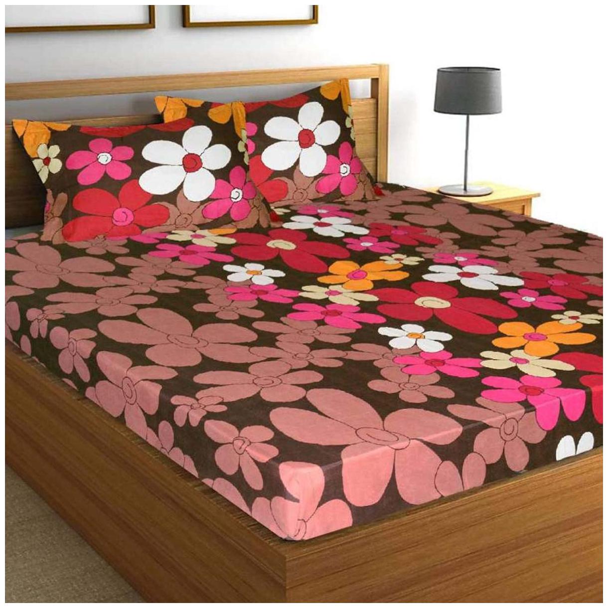 Profit blitz Microfiber Floral King Size Bedsheet 144 TC ( 1 Bedsheet With 2 Pillow Covers Brown )
Profit blitz Microfiber Floral King Size Bedsheet 144 TC ( 1 Bedsheet With 2 Pillow Covers Brown )