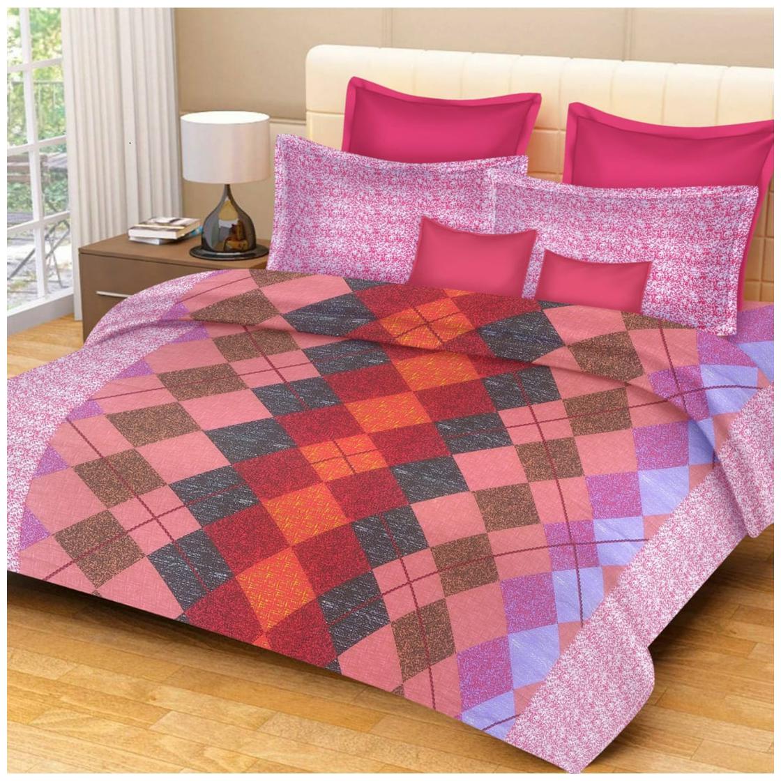 Profit blitz Cotton Abstract King Size Bedsheet ( 1 Bedsheet With 2 Pillow Covers Multi )
Profit blitz Cotton Abstract King Size Bedsheet ( 1 Bedsheet With 2 Pillow Covers Multi )