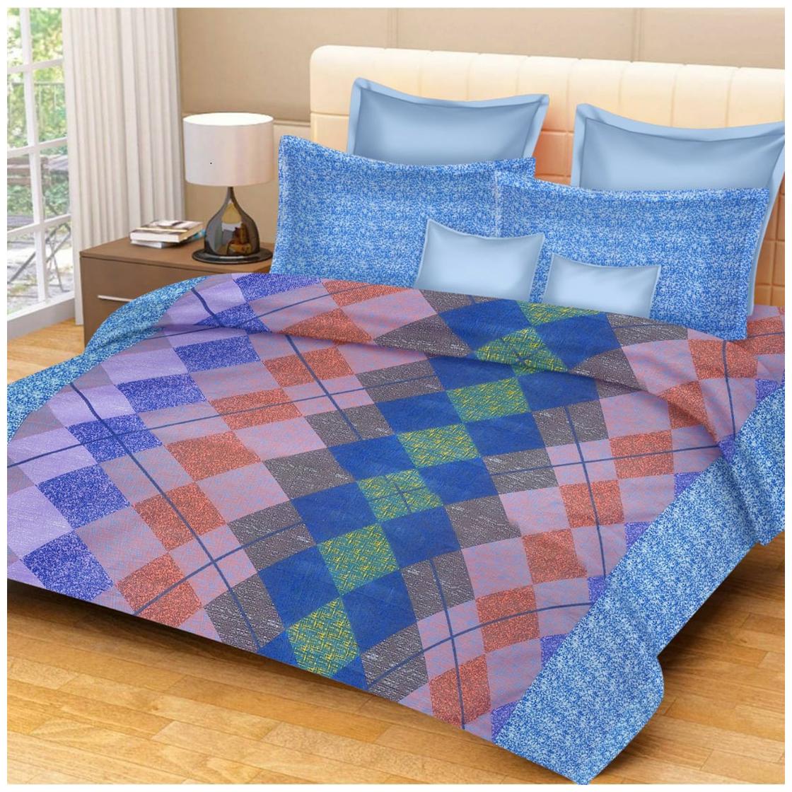 Profit blitz Cotton Abstract King Size Bedsheet ( 1 Bedsheet With 2 Pillow Covers Multi )
Profit blitz Cotton Abstract King Size Bedsheet ( 1 Bedsheet With 2 Pillow Covers Multi )