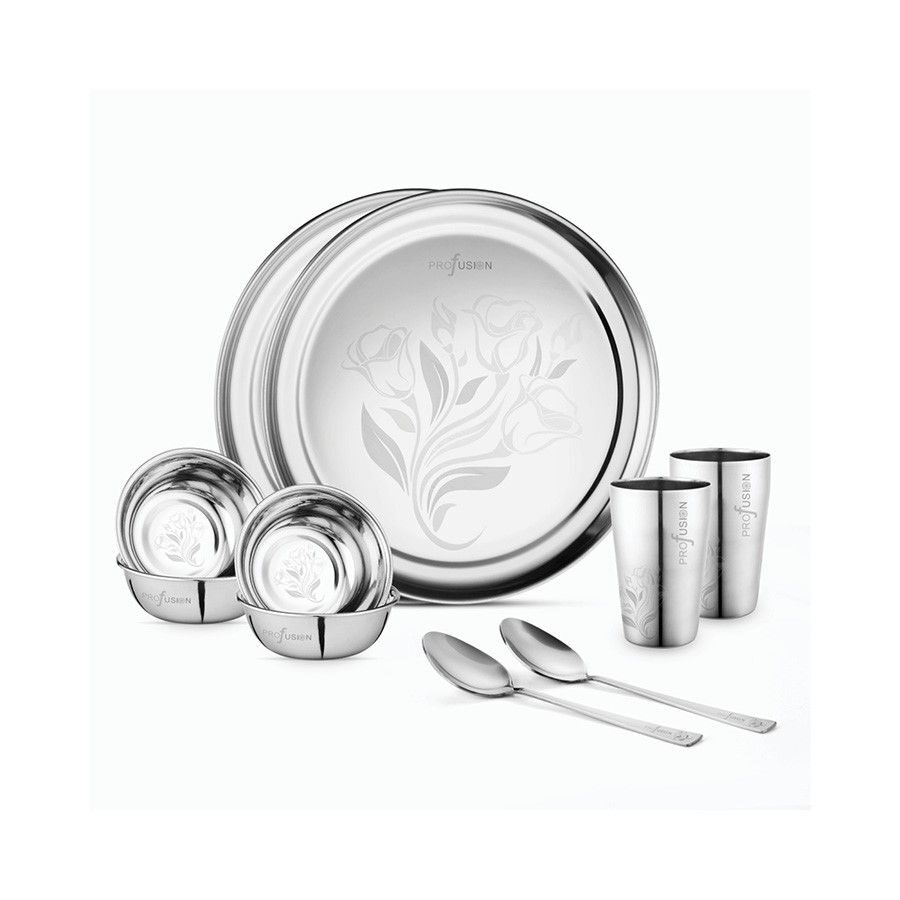 Profusion Stainless Steel Heavy Gauge Mirror Finish Buffet Set Dinner Set of 10 Pcs
Profusion Stainless Steel Heavy Gauge Mirror Finish Buffet Set Dinner Set of 10 Pcs