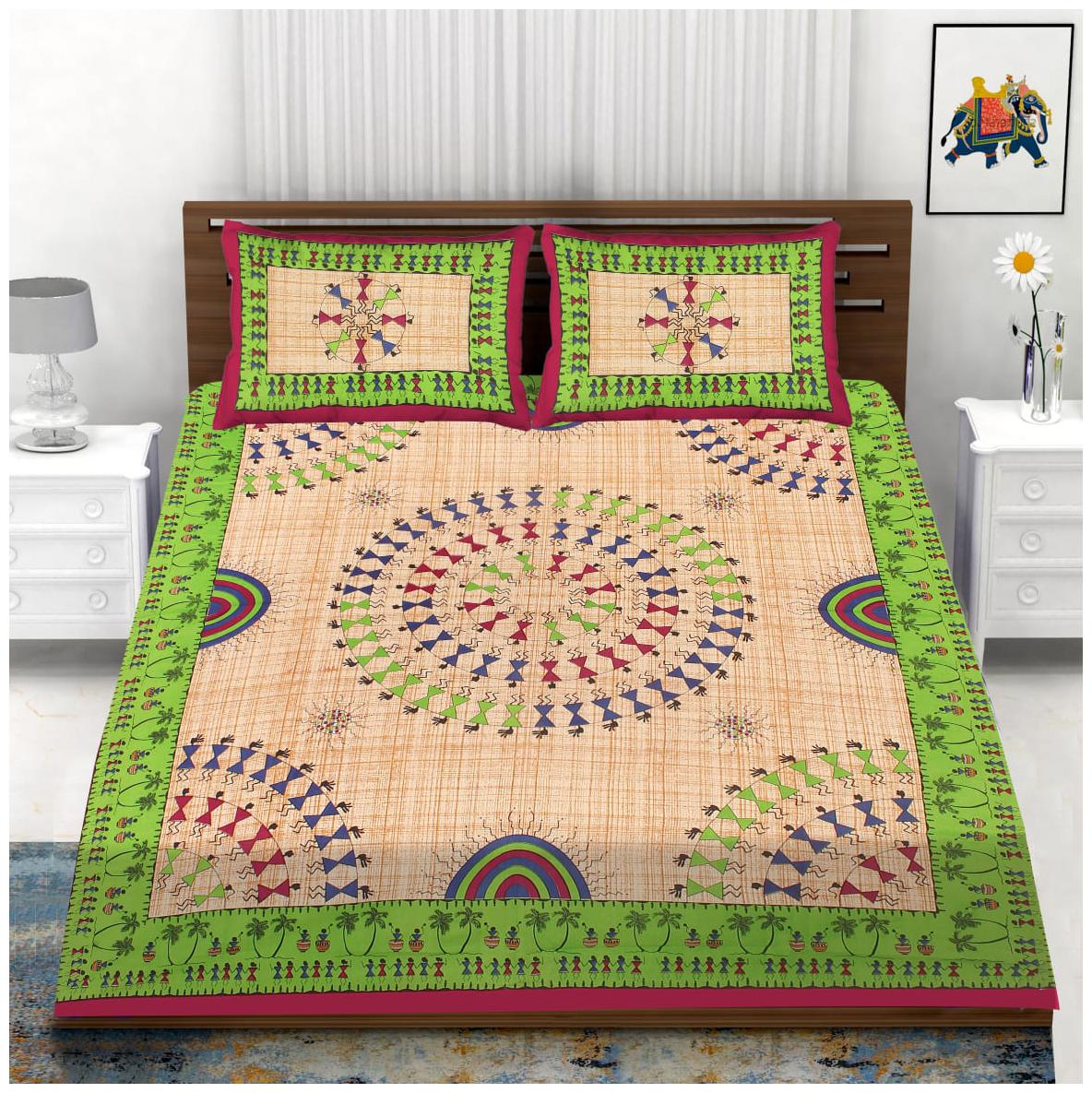 Quilt N Razai Cotton Contemporary Queen Size Bedsheet 144 TC ( 1 Bedsheet With 2 Pillow Covers Assorted )
Quilt N Razai Cotton Contemporary Queen Size Bedsheet 144 TC ( 1 Bedsheet With 2 Pillow Covers Assorted )