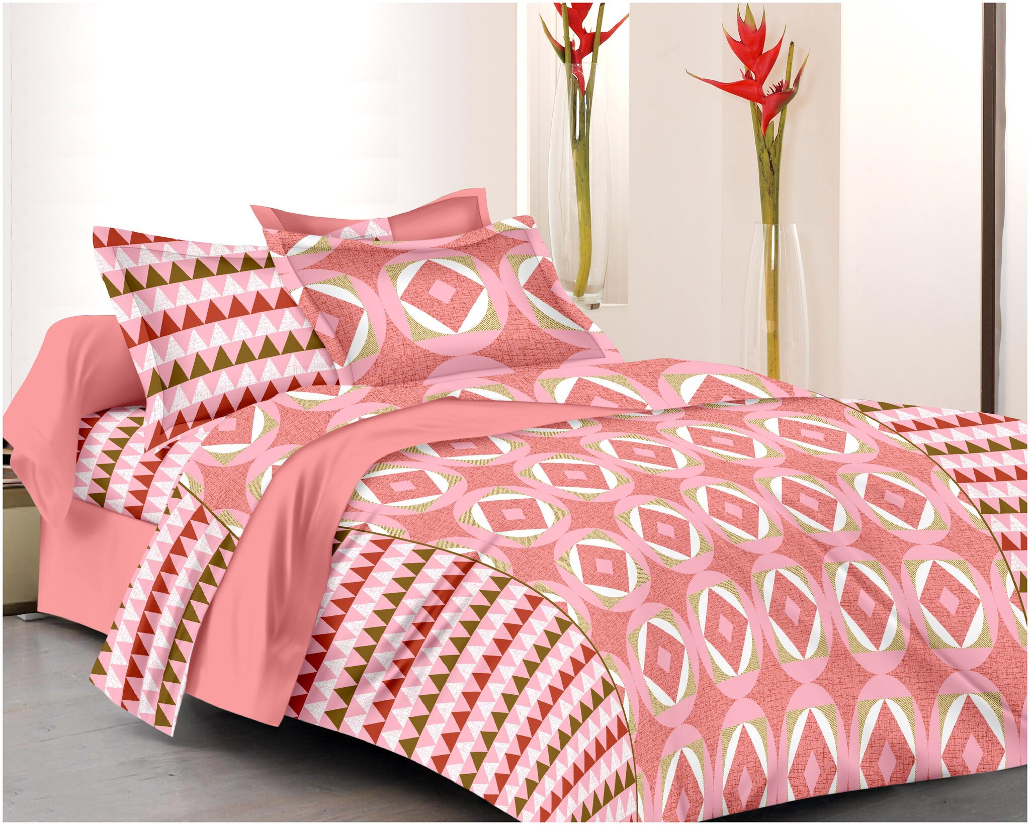 RADANYA Cotton Printed Double Size Bedsheet ( 1 Bedsheet With 2 Pillow Covers Pink )
RADANYA Cotton Printed Double Size Bedsheet ( 1 Bedsheet With 2 Pillow Covers Pink )
