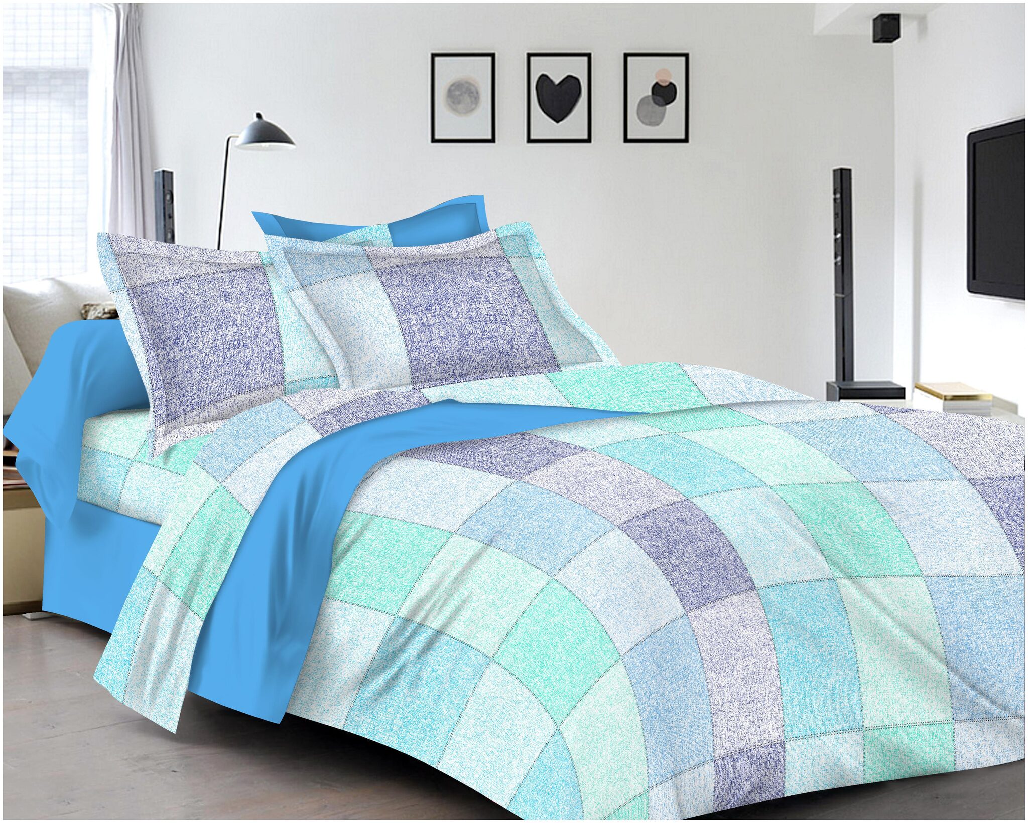 RADANYA Cotton Printed Double Size Bedsheet ( 1 Bedsheet With 2 Pillow Covers Blue )
RADANYA Cotton Printed Double Size Bedsheet ( 1 Bedsheet With 2 Pillow Covers Blue )