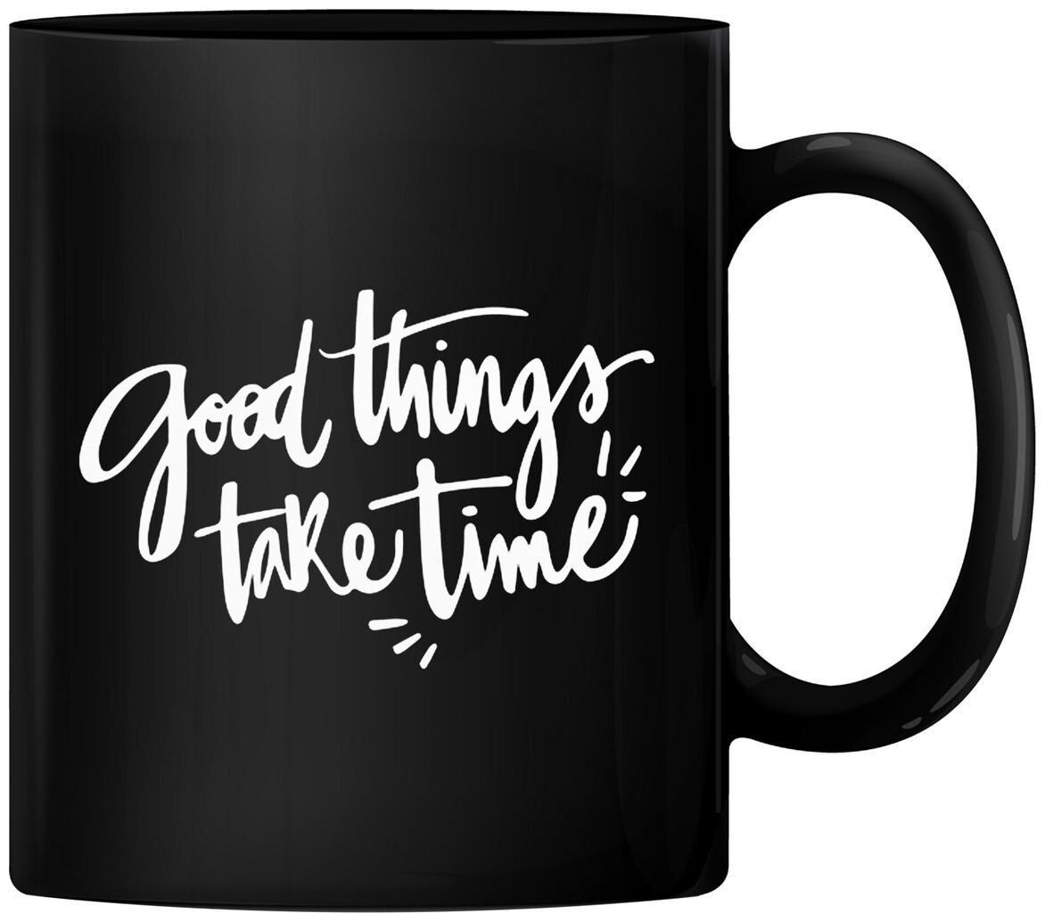 RADANYA Good Things Take Time Ceramic Coffee Mug Gift for Men Women Who Love Tea Mugs Coffee Cups (Black)
RADANYA Good Things Take Time Ceramic Coffee Mug Gift for Men Women Who Love Tea Mugs Coffee Cups (Black)