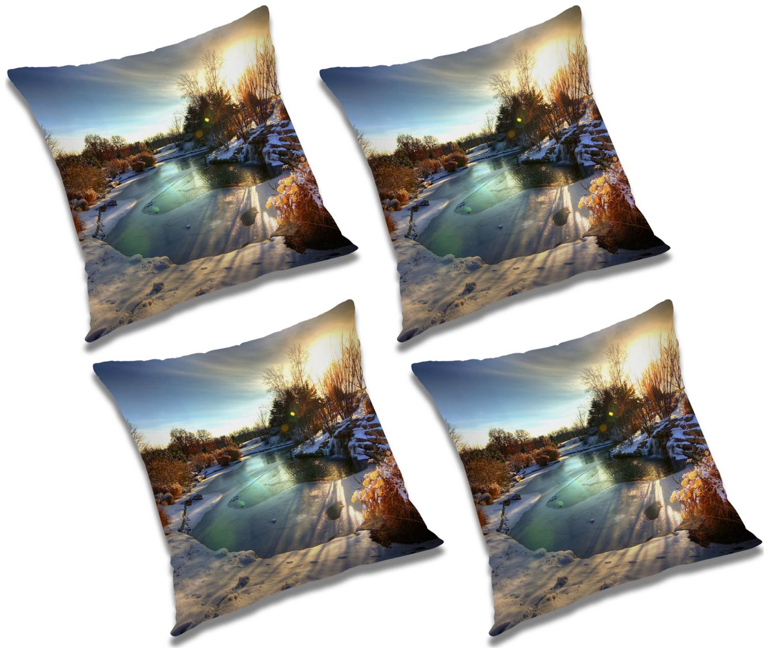 RADANYA Printed Cushion Cover with Filler (Set of 4) 12X12 inch
RADANYA Printed Cushion Cover with Filler (Set of 4) 12X12 inch